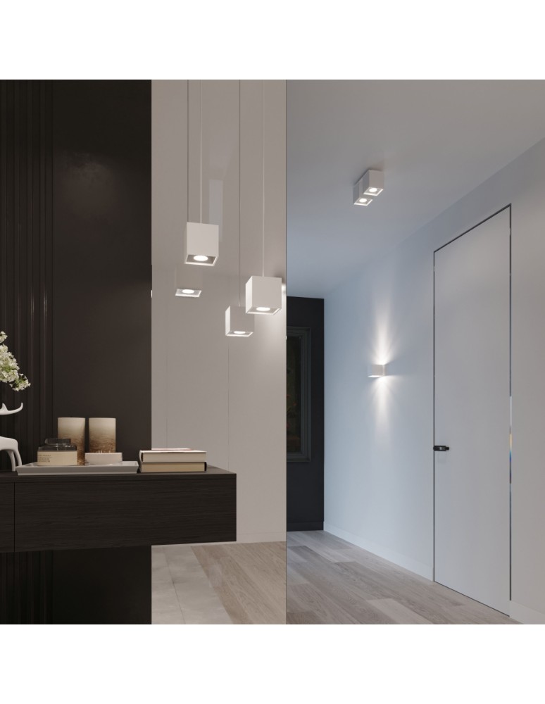 Sollux Lampa wisząca QUAD 1 biały SL.0062