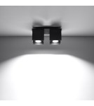 Ceiling lamps - Sollux Plafond QUAD 2 black SL.0063 - product 3