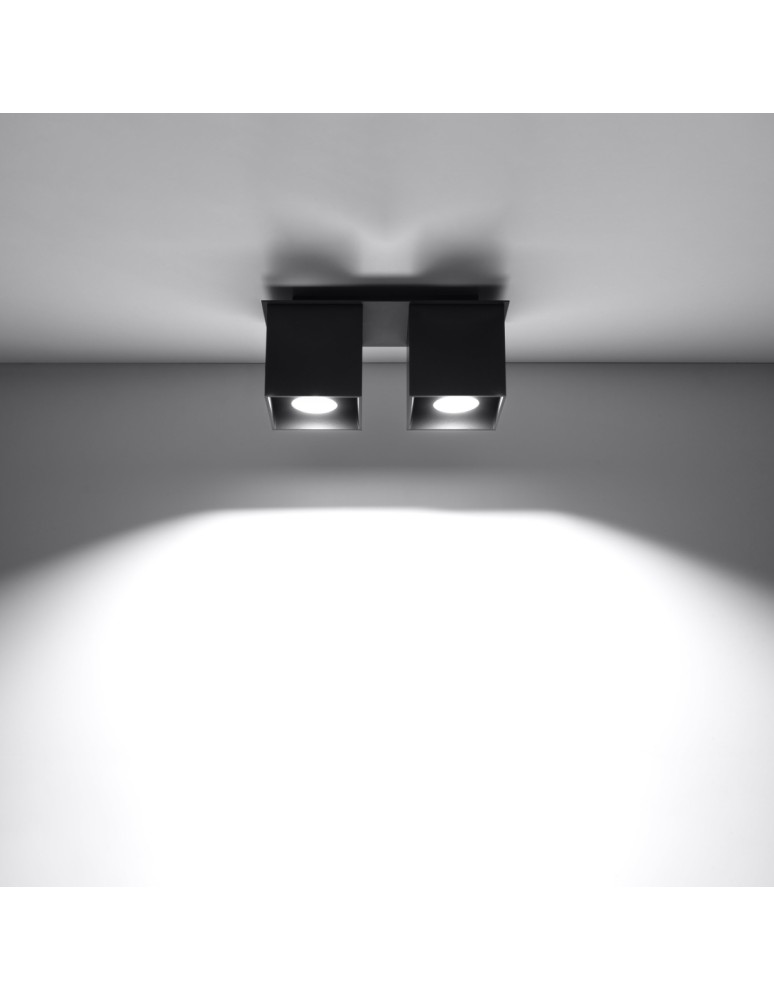Ceiling lamps - Sollux Plafond QUAD 2 black SL.0063 - product kolory-swiatla.pl 3