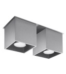 Ceiling lamps - Sollux Plafond QUAD 2 gray SL.0064 - product 1