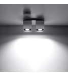 Ceiling lamps - Sollux Plafond QUAD 2 gray SL.0064 - product 3