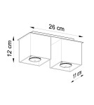 Ceiling lamps - Sollux Plafond QUAD 2 white SL.0065 - product 5