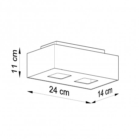 Sollux Plafon MONO 2 biały SL.0067