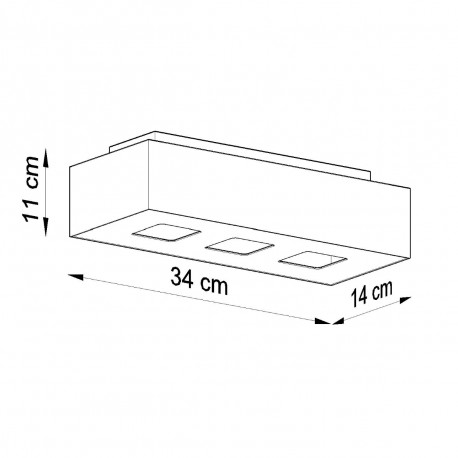 Sollux Plafon MONO 3 biały SL.0068