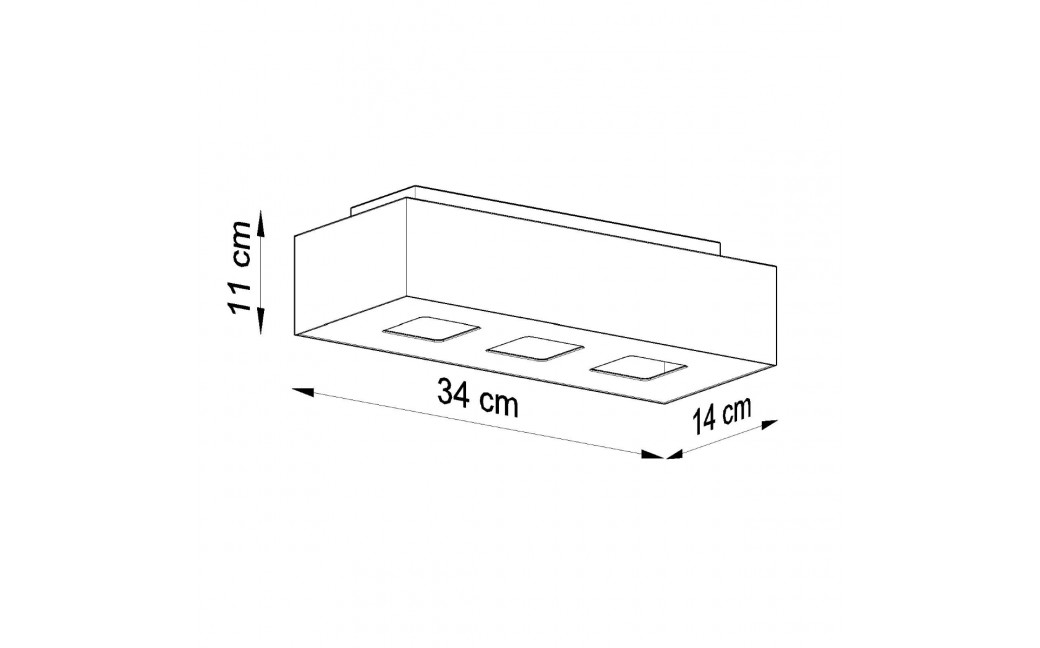 Sollux Plafon MONO 3 biały SL.0068