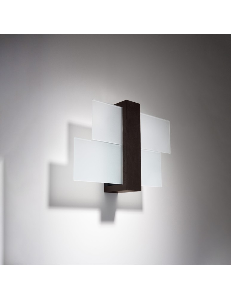 Wall lamps - Sollux Wall lamp FENIKS 1 wenge SL.0075 - product kolory-swiatla.pl 2