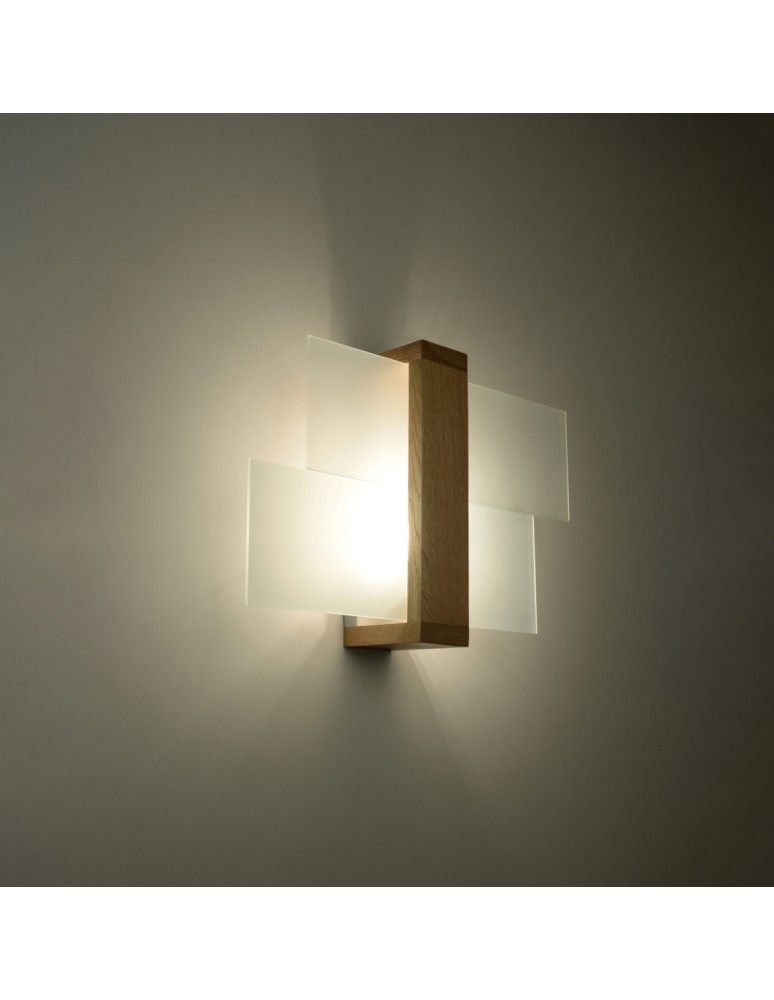 Wall lamps - Sollux Wall lamp FENIKS 1 natural wood SL.0077 - product kolory-swiatla.pl 3