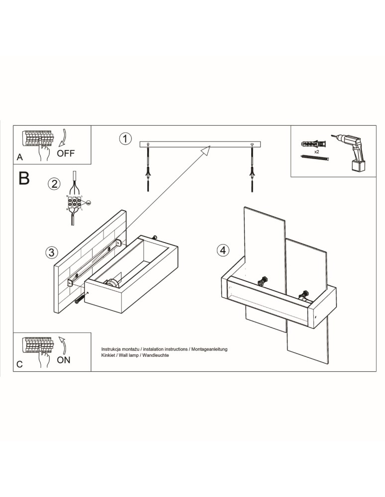 Wall lamps - Sollux Wall lamp FENIKS 1 natural wood SL.0077 - product kolory-swiatla.pl 5