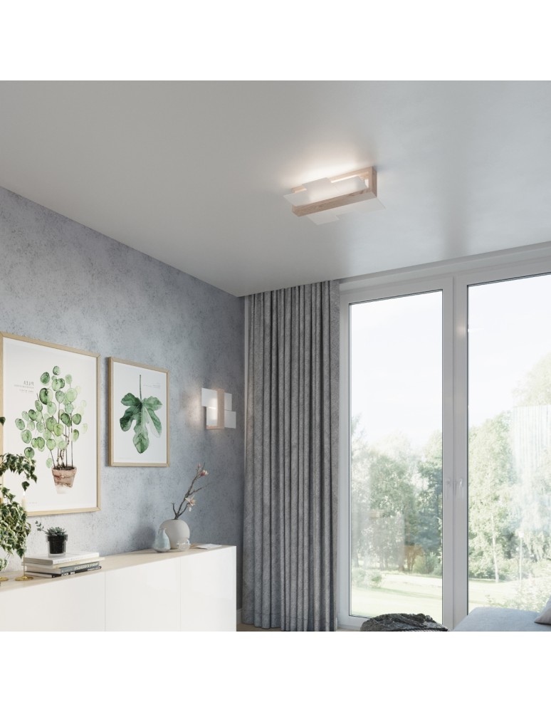 Wall lamps - Sollux Wall lamp FENIKS 1 natural wood SL.0077 - product kolory-swiatla.pl 7