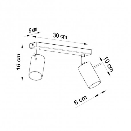 Sollux Plafon RING 2 biały SL.0088