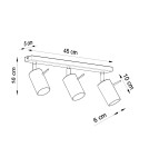 Ceiling lamps - Sollux Plafond RING 3L white SL.0089 - product 4