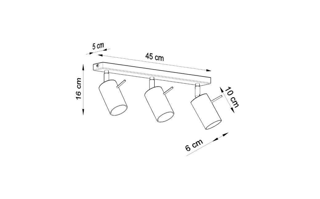 Sollux Plafon RING 3L biały SL.0089