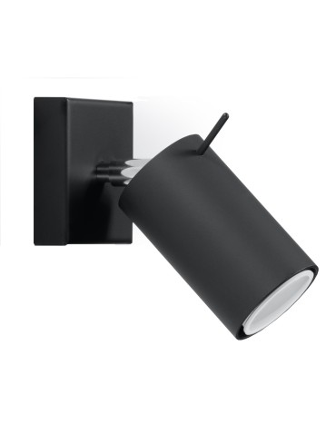 Sollux Wall lamp RING black SL.0091