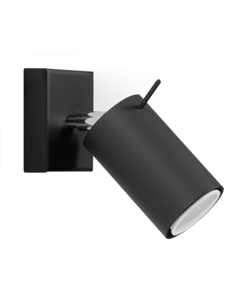 Wall lamps - Sollux Wall lamp RING black SL.0091 - product kolory-swiatla.pl 1