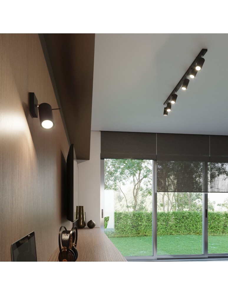 Wall lamps - Sollux Wall lamp RING black SL.0091 - product kolory-swiatla.pl 6