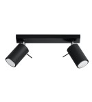 Ceiling lamps - Sollux Plafond RING 2 black SL.0092 - product 1