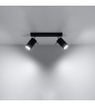 Ceiling lamps - Sollux Plafond RING 2 black SL.0092 - product 3