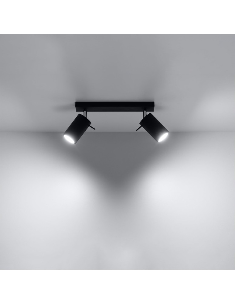 Ceiling lamps - Sollux Plafond RING 2 black SL.0092 - product kolory-swiatla.pl 3