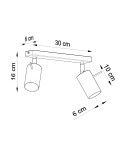 Ceiling lamps - Sollux Plafond RING 2 black SL.0092 - product 4