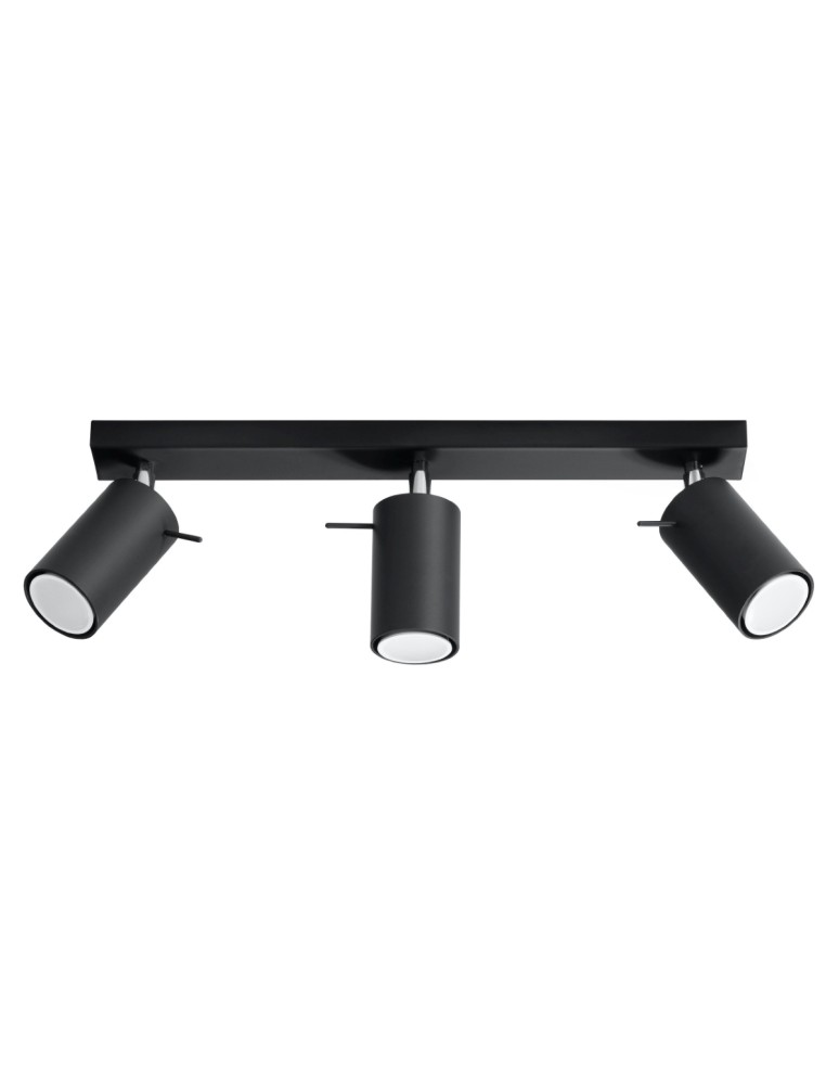 Ceiling lamps - Sollux Plafond RING 3L black SL.0093 - product kolory-swiatla.pl 1