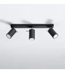Ceiling lamps - Sollux Plafond RING 3L black SL.0093 - product 2