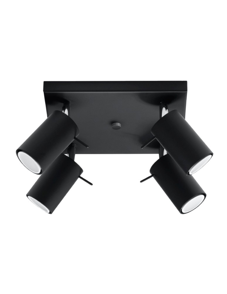 Ceiling lamps - Sollux Plafond RING 4 black SL.0094 - product kolory-swiatla.pl 1
