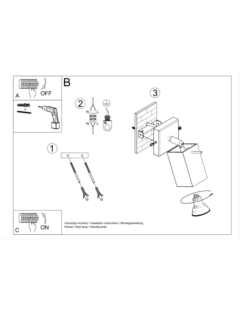 Wall lamps - Sollux Wall lamp MERIDA white SL.0095 - product kolory-swiatla.pl 5