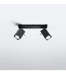 Ceiling lamps - Sollux Plafond MERIDA 2 black SL.0100 - product 2