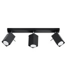 Ceiling lamps - Sollux Plafond MERIDA 3 black SL.0101 - product 1