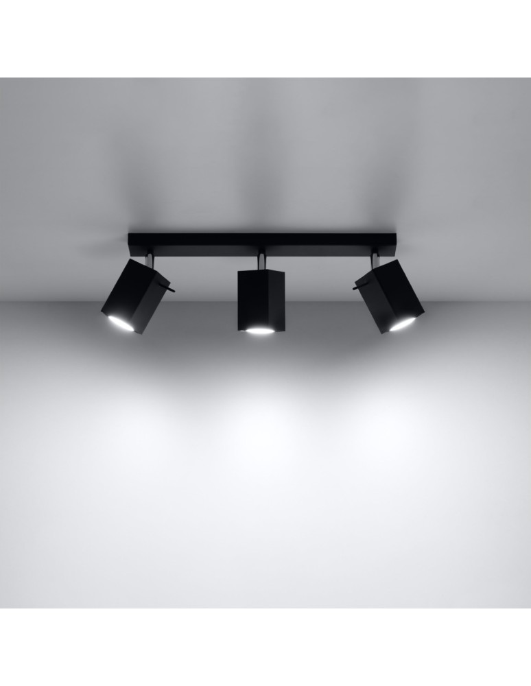 Ceiling lamps - Sollux Plafond MERIDA 3 black SL.0101 - product kolory-swiatla.pl 3