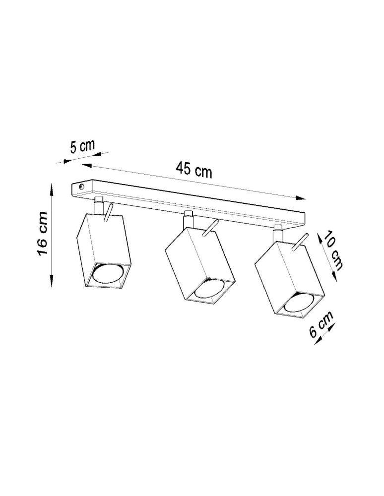 Ceiling lamps - Sollux Plafond MERIDA 3 black SL.0101 - product kolory-swiatla.pl 4