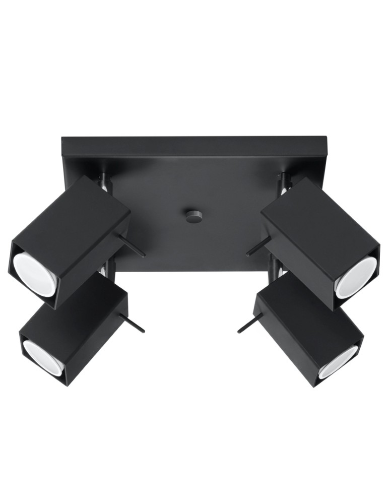 Ceiling lamps - Sollux Plafond MERIDA 4 black SL.0102 - product kolory-swiatla.pl 1
