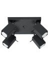 Sollux Plafond MERIDA 4 black SL.0102