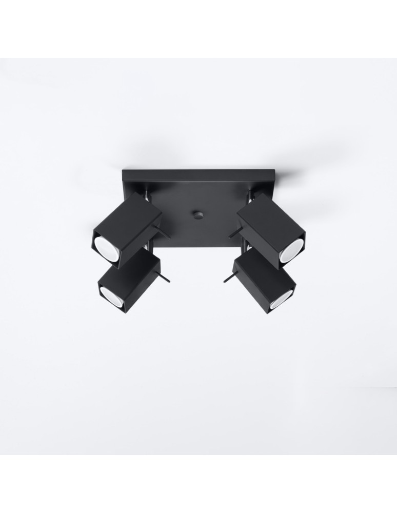 Ceiling lamps - Sollux Plafond MERIDA 4 black SL.0102 - product kolory-swiatla.pl 2