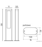 Standing garden lamps - SU-MA EVO 80 LED 710lm 4000K Standing IP54 GL15403 - product 5