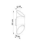 Wall lamps - Sollux Wall lamp PENNE 30 black SL.0114 - product 4