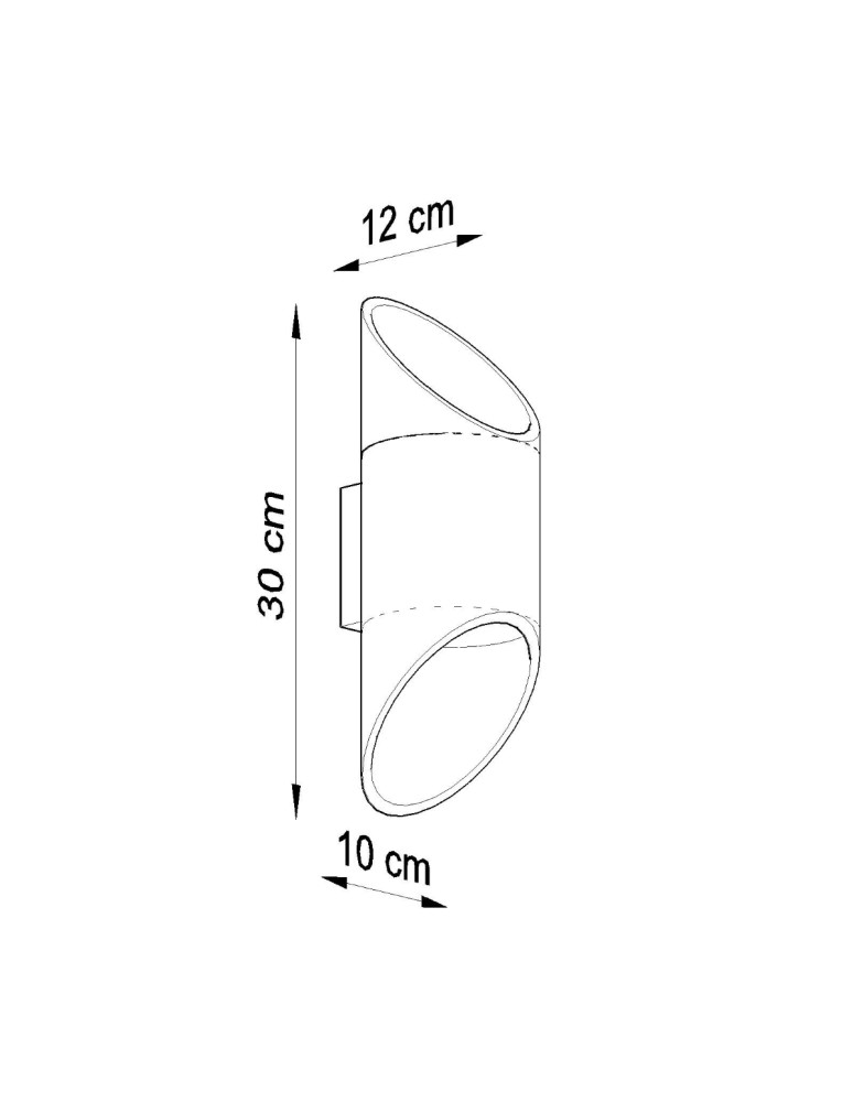 Wall lamps - Sollux Wall lamp PENNE 30 black SL.0114 - product kolory-swiatla.pl 4