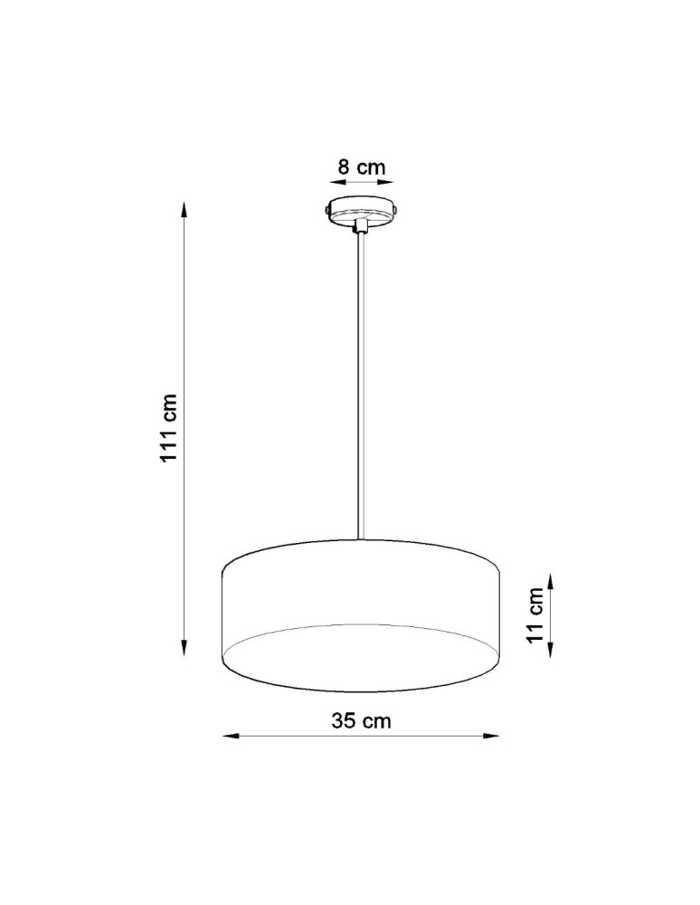 Pendant lamps - Sollux ARENA 35 pendant lamp black SL.0115 - product kolory-swiatla.pl 4