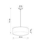 Pendant lamps - Sollux ARENA 35 grey pendant lamp SL.0116 - product 4