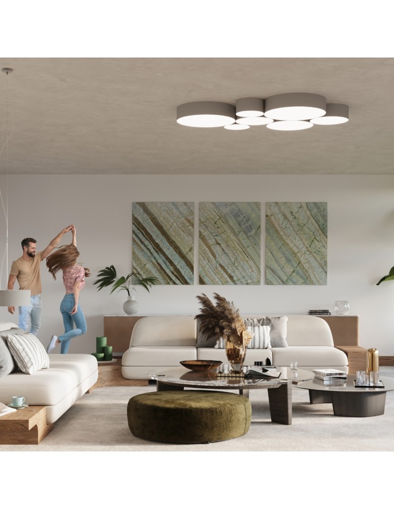 Pendant lamps - Sollux ARENA 35 grey pendant lamp SL.0116 - product kolory-swiatla.pl 7