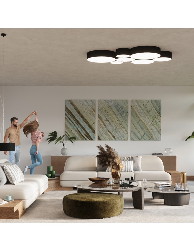 Pendant lamps - Sollux ARENA 45 pendant lamp black SL.0118 - product kolory-swiatla.pl 7