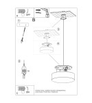 Pendant lamps - Sollux ARENA 45 grey pendant lamp SL.0119 - product 5