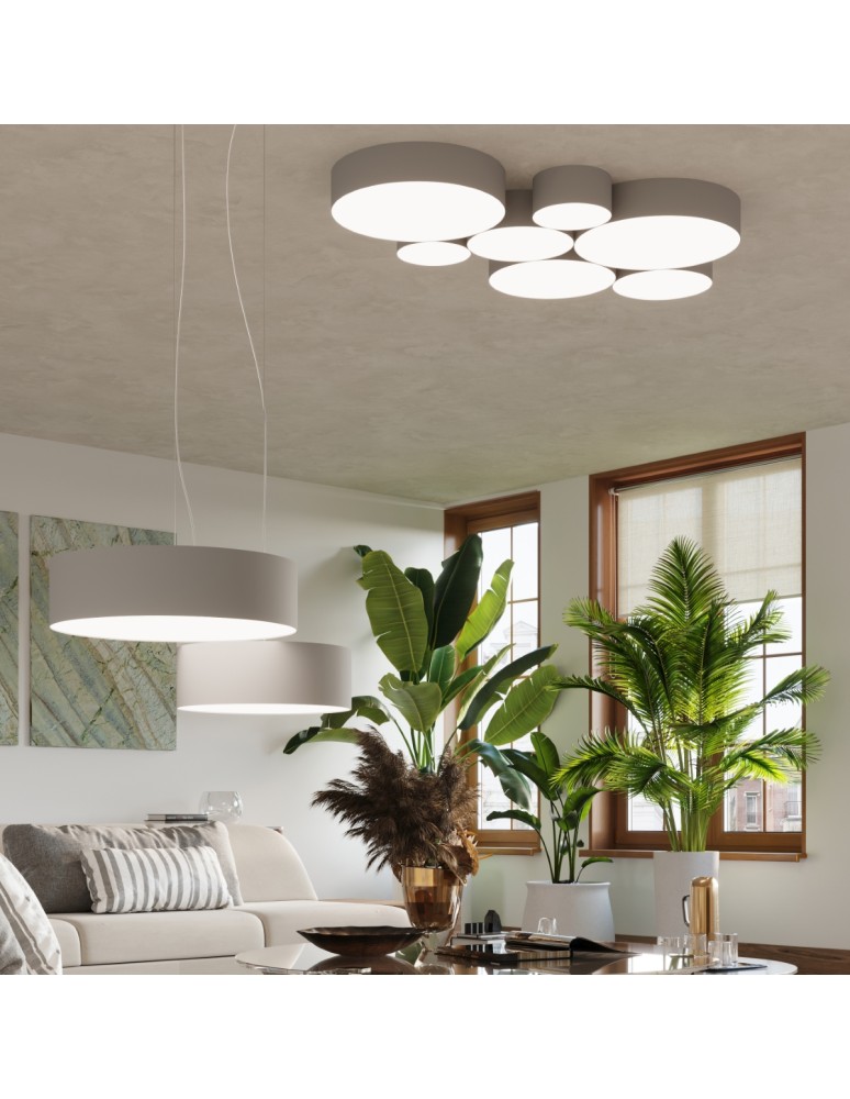 Pendant lamps - Sollux ARENA 45 grey pendant lamp SL.0119 - product kolory-swiatla.pl 8