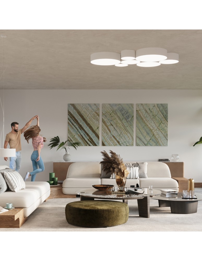 Pendant lamps - Sollux ARENA 45 pendant lamp white SL.0120 - product kolory-swiatla.pl 7