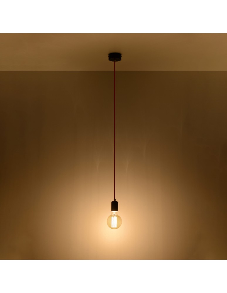 Pendant lamps - Sollux EDISON pendant lamp black SL.0152 - product kolory-swiatla.pl 3