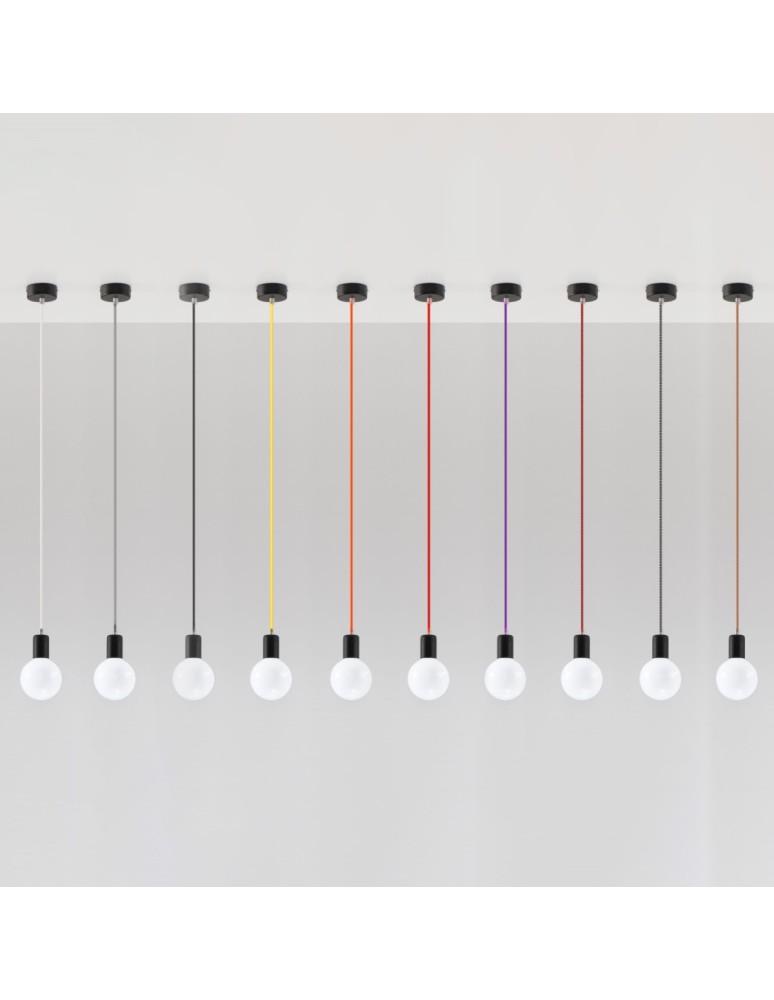 Pendant lamps - Sollux EDISON pendant lamp black SL.0152 - product kolory-swiatla.pl 4