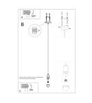 Pendant lamps - Sollux EDISON pendant lamp black SL.0152 - product 7