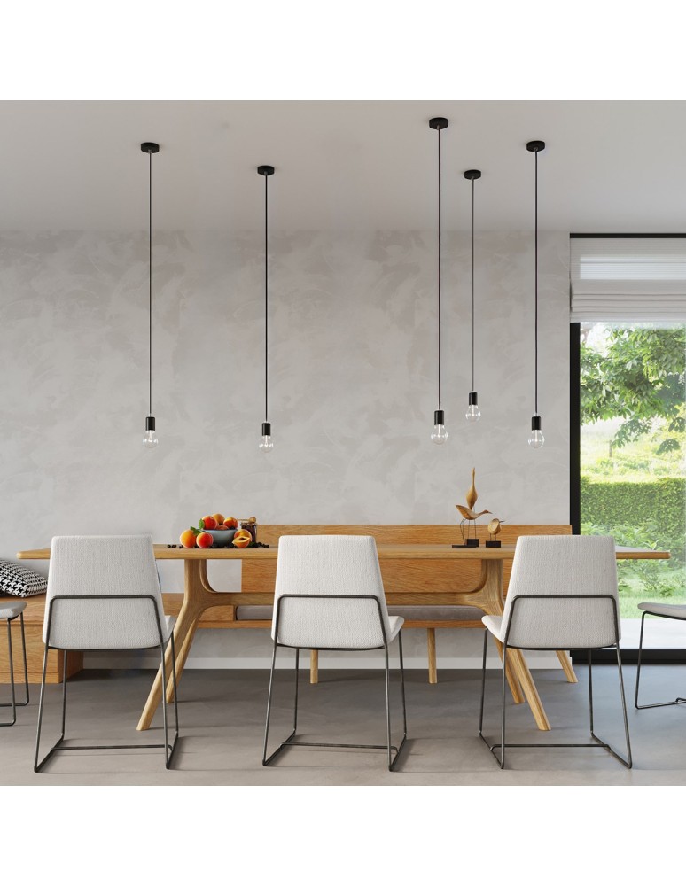 Pendant lamps - Sollux EDISON pendant lamp black SL.0152 - product kolory-swiatla.pl 8