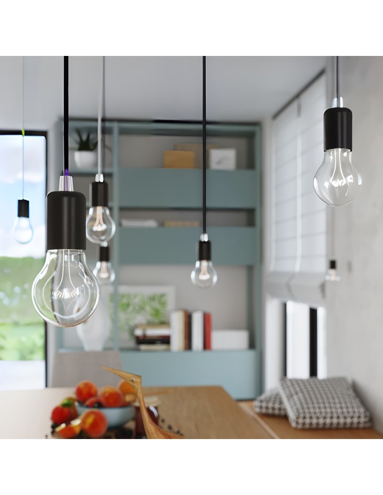 Pendant lamps - Sollux EDISON pendant lamp black SL.0152 - product kolory-swiatla.pl 10
