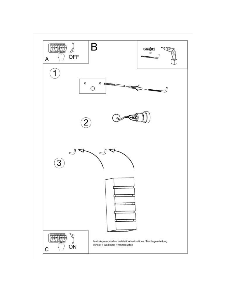 Wall lamps - Sollux SAMIR ceramic wall lamp SL.0161 - product kolory-swiatla.pl 6